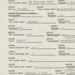 Western questionnaire, answ...