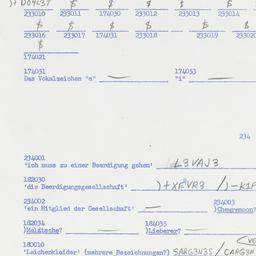 Western questionnaire, answ...