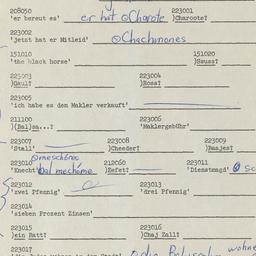 Western questionnaire, answ...