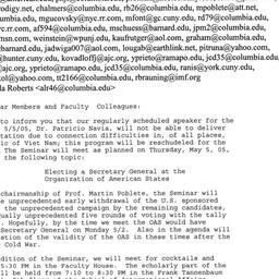 Correspondence, 2005-05-05....