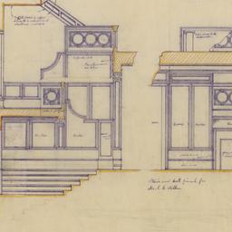 Interior stair hall sections