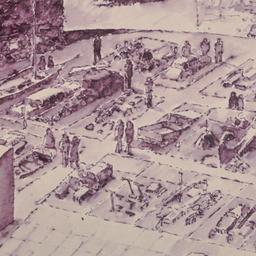 Perspective drawing, detail...
