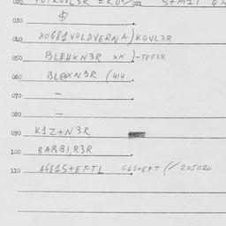 Eastern questionnaire, answ...