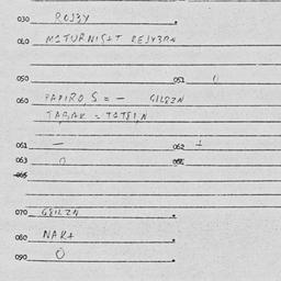 Eastern questionnaire, answ...