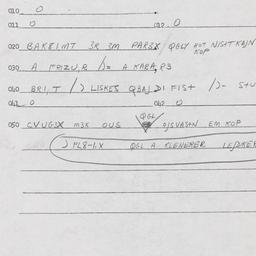 Eastern questionnaire, answ...