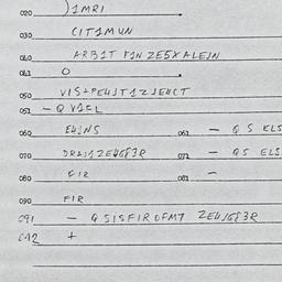 Eastern questionnaire, answ...