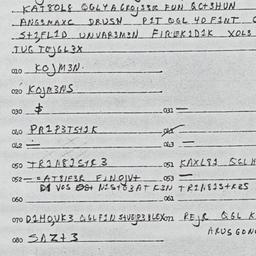 Eastern questionnaire, answ...
