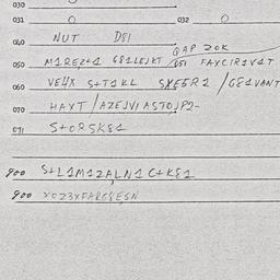 Eastern questionnaire, answ...