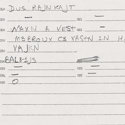 Eastern questionnaire, answ...