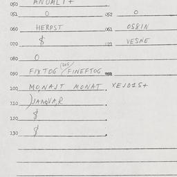 Eastern questionnaire, answ...