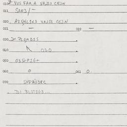 Eastern questionnaire, answ...
