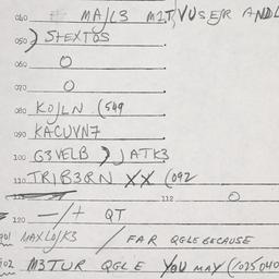 Eastern questionnaire, answ...