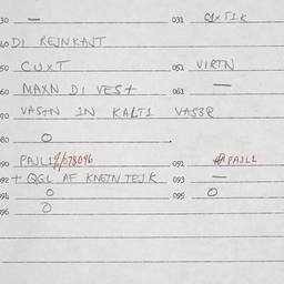 Eastern questionnaire, answ...