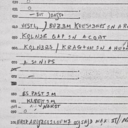 Eastern questionnaire, answ...