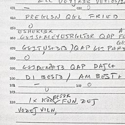 Eastern questionnaire, answ...