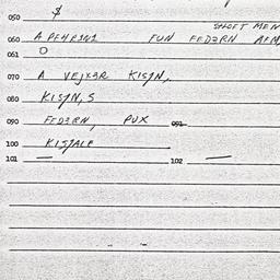 Eastern questionnaire, answ...
