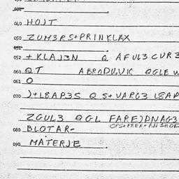 Eastern questionnaire, answ...