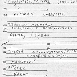 Eastern questionnaire, answ...