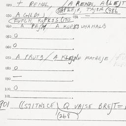 Eastern questionnaire, answ...
