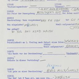 Western questionnaire, answ...