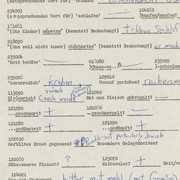 Western questionnaire, answ...