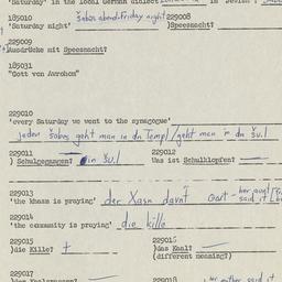 Western questionnaire, answ...