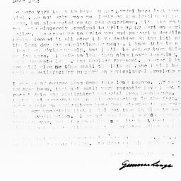 Letter from Gunnar Lange to...