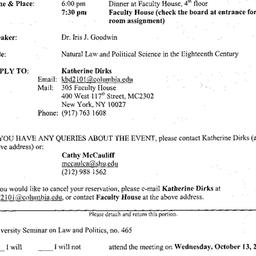 Announcements, 2004-10-13. ...