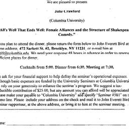 Announcements, 2003-04-04. ...
