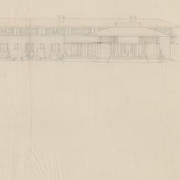 Garden, south elevations