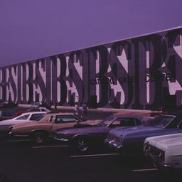 Exterior view, from parking...