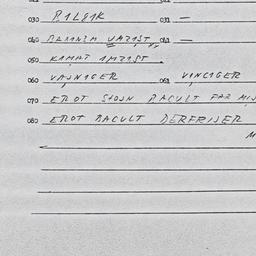 Eastern questionnaire, answ...