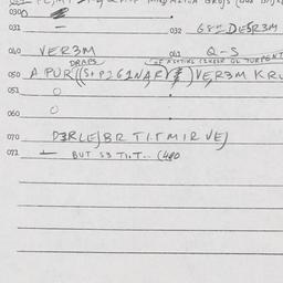 Eastern questionnaire, answ...
