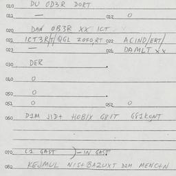 Eastern questionnaire, answ...