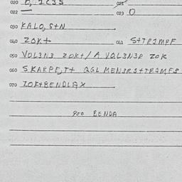 Eastern questionnaire, answ...