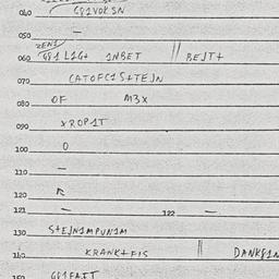 Eastern questionnaire, answ...