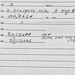 Eastern questionnaire, answ...