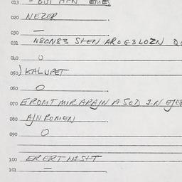 Eastern questionnaire, answ...