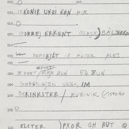 Eastern questionnaire, answ...