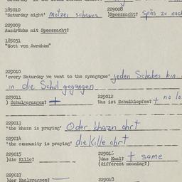 Western questionnaire, answ...