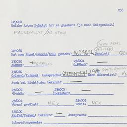 Western questionnaire, answ...