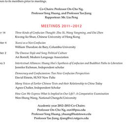 Schedules, Neo-Confucian St...