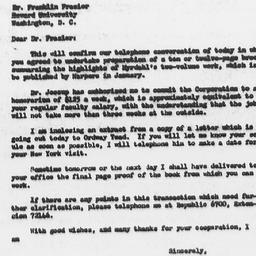 Letter from Charles Dollard...