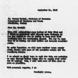 Letter from Ordway Tead to ...