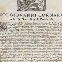 Noi Giovanni Cornaro Per la...