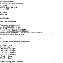 Correspondence, 2001-07-10....