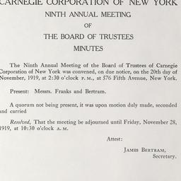 Board Meeting - 9th Annual