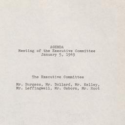 Executive Committee Meeting