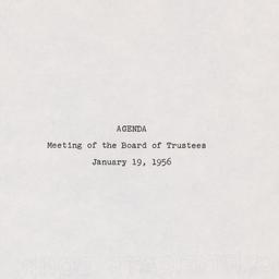 Meeting of the Board of Tru...