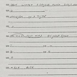 Eastern questionnaire, answ...